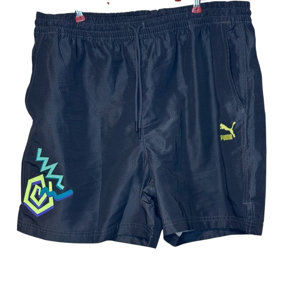 Puma Men's Shorts Daytona Woven 6" in Drawstring Pockets Casual Athletic Logo XL
